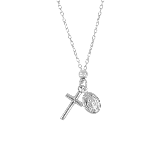 Collana Croce E Madonna