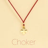 Choker Cordino con pendente