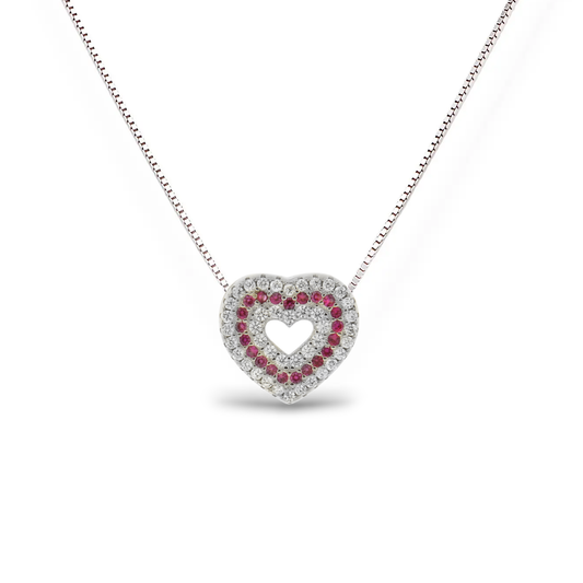 Collana Cuore Zircone