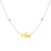 Collana Con Perle e Nome