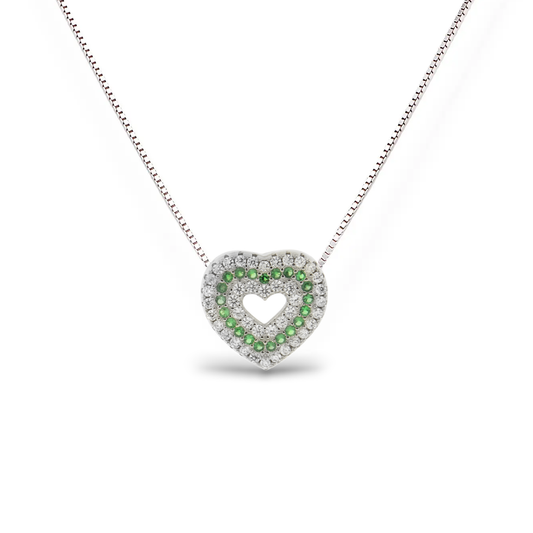 Collana Cuore Zircone
