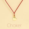 Choker Cordino con pendente