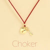 Choker Cordino con pendente