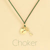 Choker Cordino con pendente