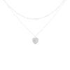 Collana Doppia Con Pendente Strass