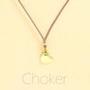 Choker Cordino con pendente