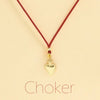 Choker Cordino con pendente
