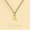 Choker Cordino con pendente