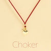Choker Cordino con pendente