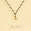 Choker Cordino con pendente