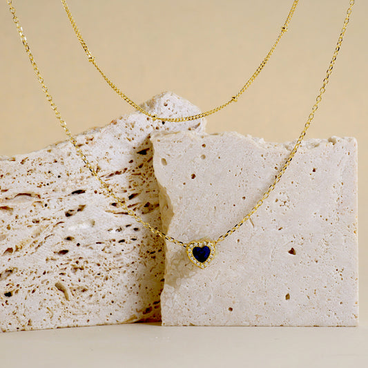 Collana Doppia Con Cuore