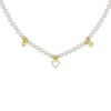 Collana Di Perle Swarovski Con Pendenti Strass