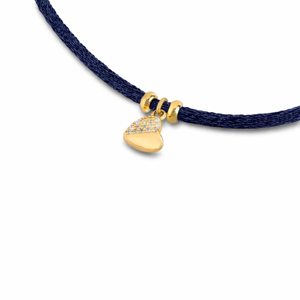 Choker Raso con Cuore o Stella Zirconata