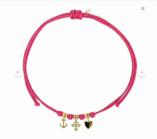 Choker Cordino Trio Speranza Amore e Carità