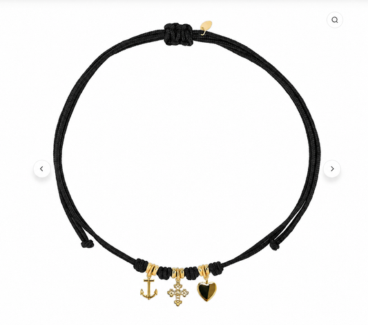 Choker Cordino Trio Speranza Amore e Carità
