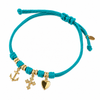 Bracciale Cordino con Trio Speranza Amore e Carità