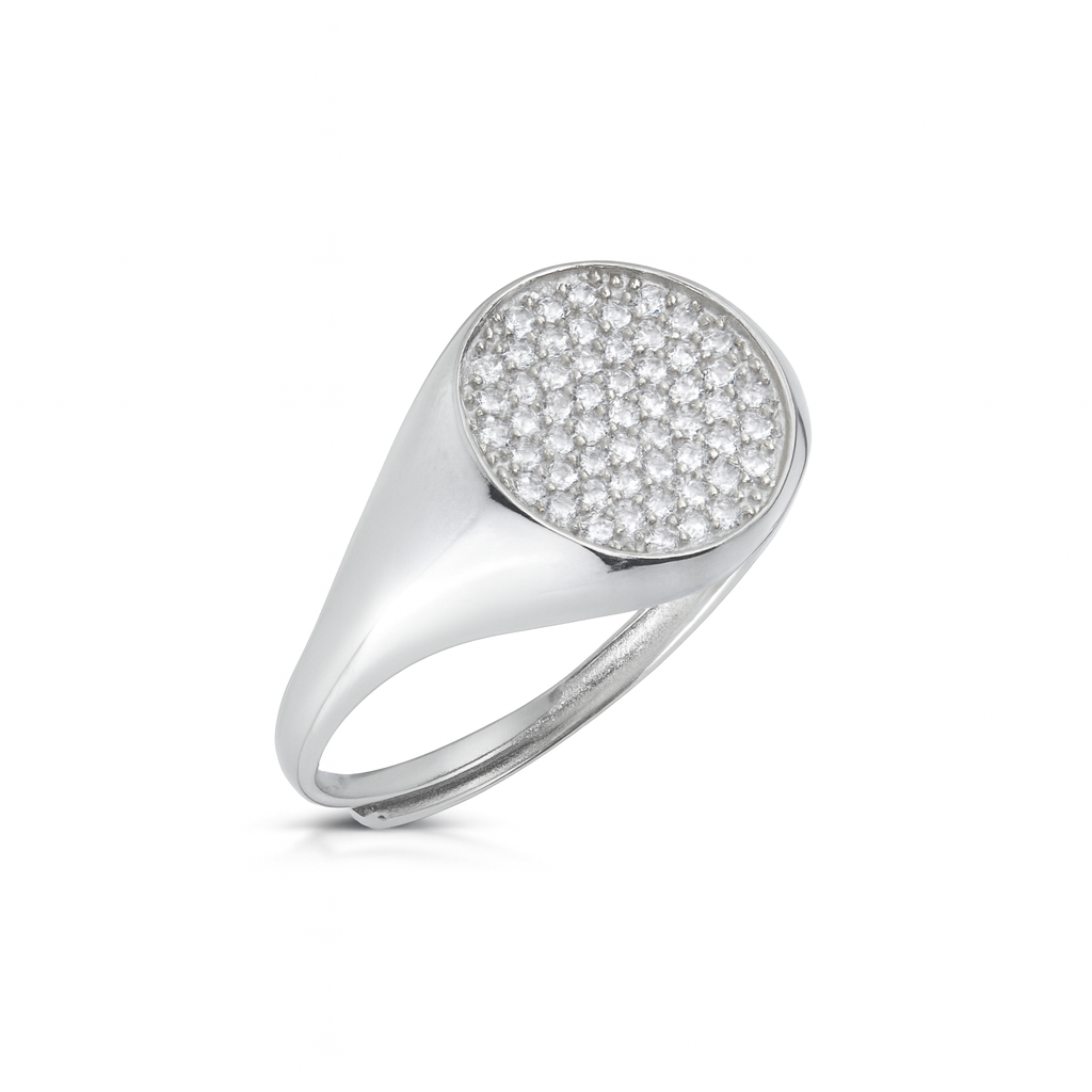 Anello Chevalier  Pavè Tondo