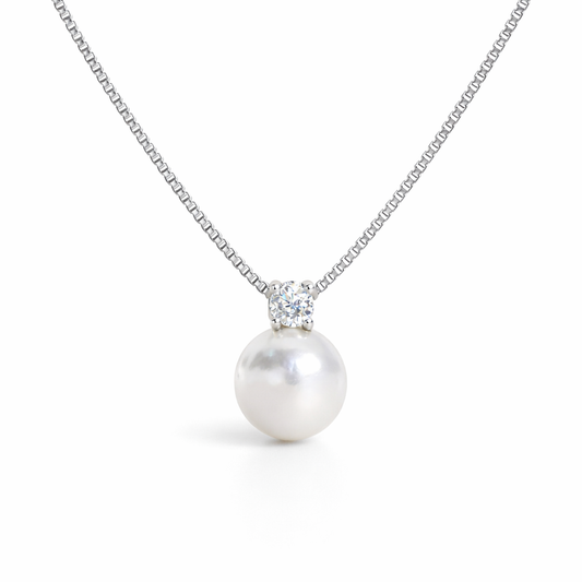 Collana Punto Luce Perla Ø 6