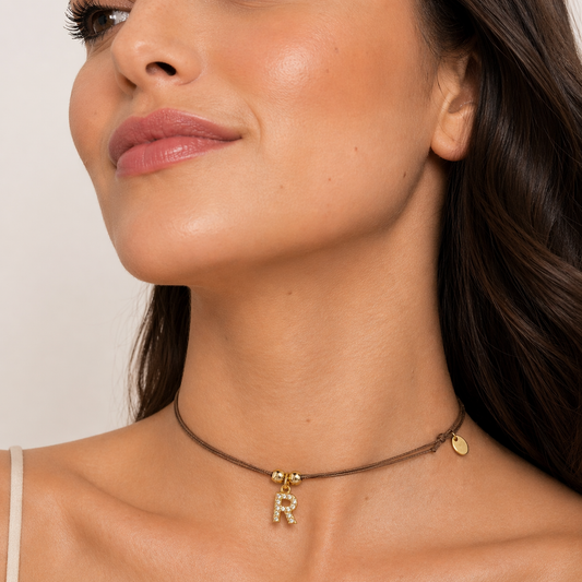 Choker Iniziale con Zirconi