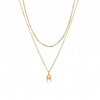 Collana Doppia iniziale strass