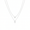 Collana Doppia con Sfera e Perla