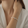 Bracciale di Perle con Cuore Zirconato