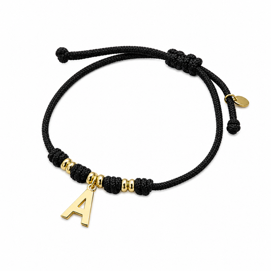 Bracciale con Pepite e Iniziale