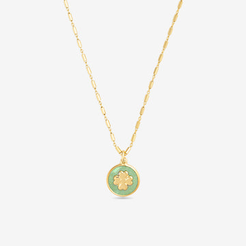 Collana con Medaglia Quadrifoglio