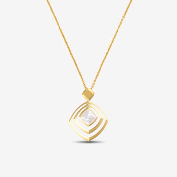 Collana Con Medaglione in Madreperla