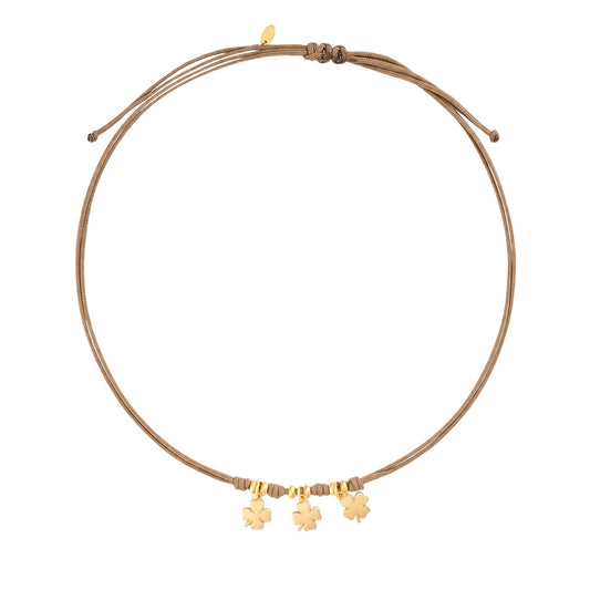 Choker con Tris di Quadrifogli