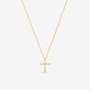 Collana Croce con Zirconi Bianchi