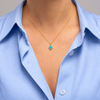 Collana con Angelo in Madreperla Azzurra