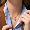 Collana con Croce e Zirconi Colorati