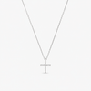Collana Croce con Zirconi Bianchi