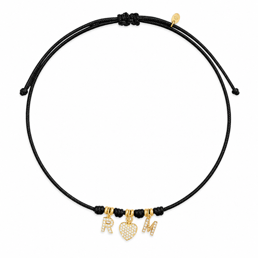 Choker Personalizzabile Cuore e Iniziali