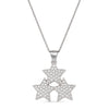 Collana Con Tris Di Stelle Zirconate