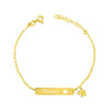 Bracciale Targa Baby Inciso