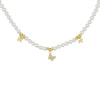 Collana Di Perle Swarovski Con Pendenti Strass