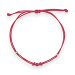 Carica l&#39;immagine nella Galleria, Bracciale Cordoncino Punto Luce Fuxia
