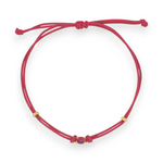 Carica l&#39;immagine nella Galleria, Bracciale Cordoncino Punto Luce Fuxia

