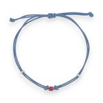 Carica l&#39;immagine nella Galleria, Bracciale Cordoncino Punto Luce Fuxia
