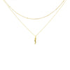 Collana Doppia Con Corno