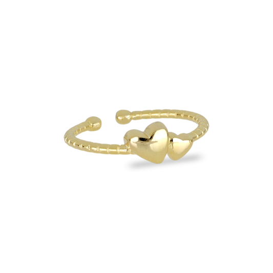 Anello Doppio Cuore
