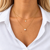 Collana Doppia Cuore e Perla