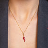 Collana Con Corno Piccolo