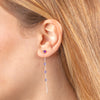 Orecchini 2 in 1 con Filo e Punto Luce