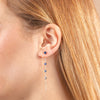 Orecchini 2 in 1 con Filo e Punto Luce