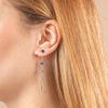 Orecchini 2 in 1 con Filo e Punto Luce