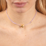 Carica l&#39;immagine nella Galleria, Choker Colorato Cuore e Stella

