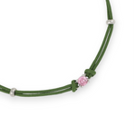 Carica l&#39;immagine nella Galleria, Bracciale Cordoncino Punto Luce Rosa
